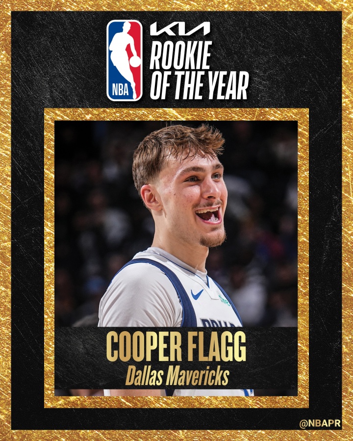 u8国际平台-NBA历史第二年轻！NBA官方：独行侠状元弗拉格当选年度最佳新秀